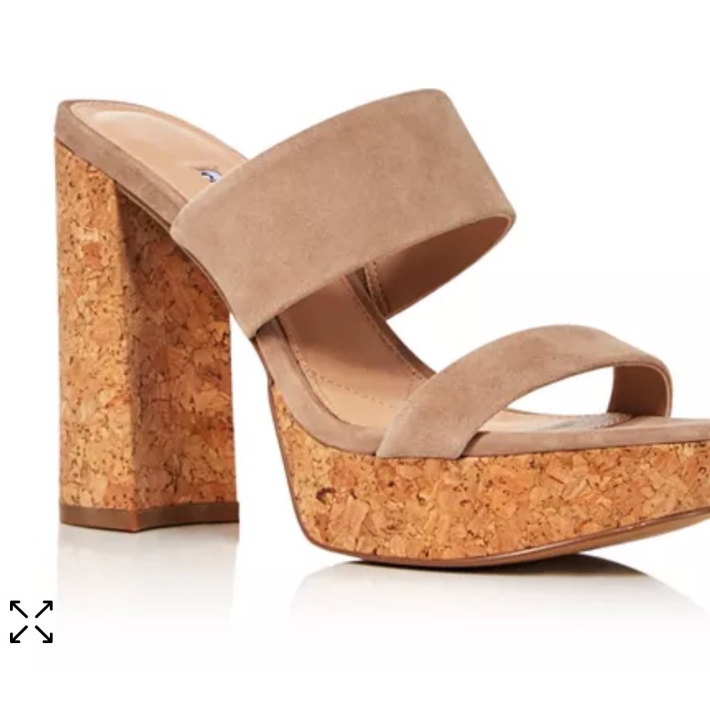 Charles By Charles David Improv Platform Cork Block Heel Sandals Women’s Size 7
